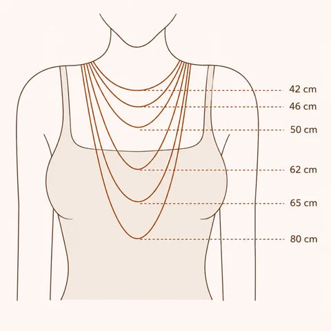 Ketting - Brown mixed